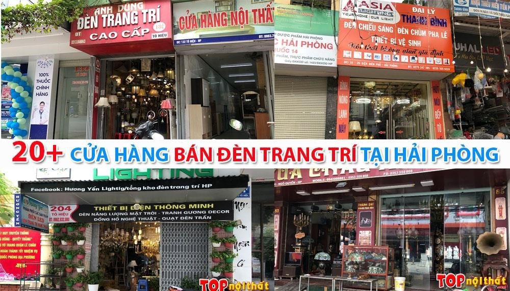 Top 20 cửa hàng bán đèn trang trí tại Hải phòng: Đèn chùm, đèn trần…